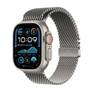 Apple Watch Ultra 49mm Uyumlu Zore KRD-100 Titanyum Hasır Kordon (Gri-Gümüş)