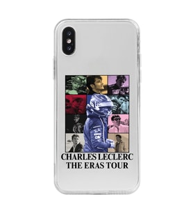 Iphone X ve XS Uyumlu Charles Leclerc Tasarımlı Şeffaf Telefon Kılıfı