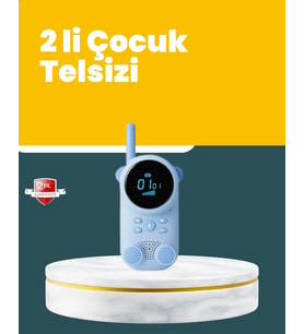 Lcd Ekranlı Çocuk Telsizi – İki Yönlü Ses, 1-3 Km Çekim Mesafesi