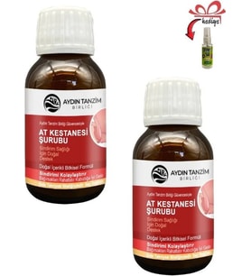 At Kestanesi Şurubu 50 ml x 2 Ad.+Çörek Otu Yağı ile