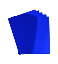 Aynalı Metalik Metalize Fon Kartonu Mavi 50x70cm 5 Adet (Tek Renk)