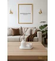 Dekoratif Lotus Çiçeği Temalı 3’lü Set – Vazo, Mumluk ve Organizer Tabak