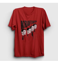 Presmono Unisex Kırmızı Band Kraftwerk T-Shirt 445771tt
