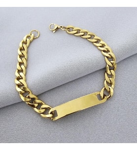 Gold Kaplama Çelik Plaka Künye