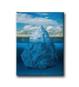 Buz Dağı Canvas Tablo MİND201