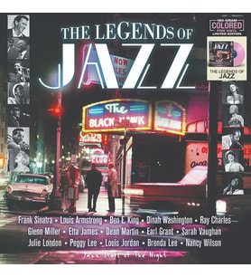 The Legends of Jazz Pembe Renkli Plak Vinyl LP Frank Sinatra, Louis Armstrong, Ray Charles, Etta James ve daha fazlası