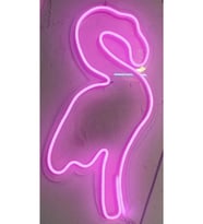 NEON TABELA PİLEKSİ AYDINLATMA DUVAR SÜSÜ FLAMİNGO
