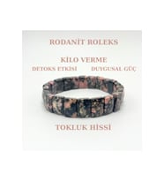 Rodanit Doğal Taş Roleks Bileklik