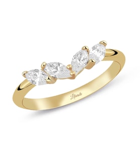 Dört Oval Taşlı Altın Yüzük (Gold)