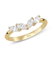 Dört Oval Taşlı Altın Yüzük (Gold)