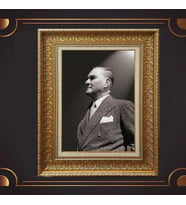 ÖZEL SERİ ALTIN VARAKLI ATATÜRK TABLO S944