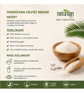 Hindistan Cevizi Rendelenmiş Iri - 2 kg