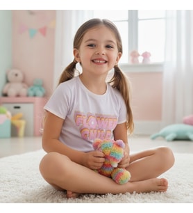 Çocuk Baskılı Lila Renk 2'li Takım CB1047