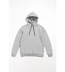 Erkek Uzun Kol Kapşonlu Basic Sweatshirt Hoodie - Gri