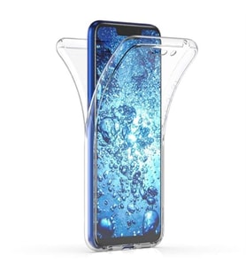 Coverzone Huawei Mate 20 Lite ?le Uyumlu ClearShield Silikon K?l?f 360 Derece �n Ve Arka Koruma ?effaf Renk
