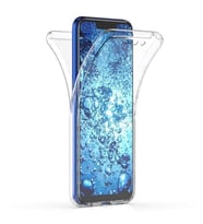 Coverzone Huawei Mate 20 Lite ?le Uyumlu ClearShield Silikon K?l?f 360 Derece �n Ve Arka Koruma ?effaf Renk