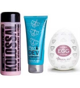 Ozzy Store Egg Stepper Mastürbatör ve Kolossal Krem ve PenisDevelopment Cream