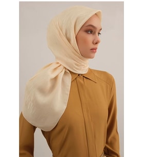 Armine Lyocell Eşarp 3-60 Krem Desenli 47347