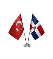 Dominik İkili Masa Bayrağı