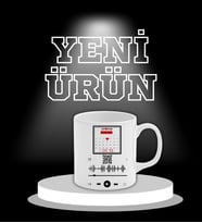 Yıl Dönümü Tarihli Qr Kod Şarkılı Hediye Seramik Kupa Bardak