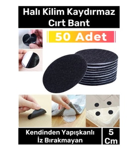 Premium Halı Kilim Sabitleyici Koltuk Kaydırmaz Kendinden Yapışkanlı Yıkanabilir 50 Adet Cırt Bant