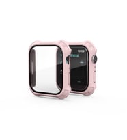 Apple Watch 7/8/9 41mm Tank Zırh Kasa ve Mat Ekran Koruyucu 11 (Pembe)