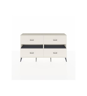 Arges Konsol 2 Raflı 4 Çekmeceli  176x30x99 Aytaşı-Antrasit/Aytaşı