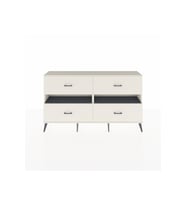 Arges Konsol 2 Raflı 4 Çekmeceli  176x30x99 Aytaşı-Antrasit/Aytaşı