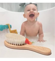 Keçi Kılı Organik Bebek Banyo Tarağı