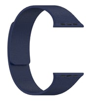 Apple Watch 10/11 42mm-38/40/41mm Kordon Kabartmalı Magetli Silikon Band 136 2/3 (Lacivert)