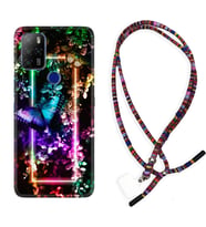 Omix X300 X500 X400 X600 X700 Kılıf Boyun Asklı Rasta Silikon Butterfly Neon 1684