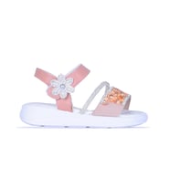Skuaıter 8110 Barbie Taşlı Kız Çocuk Sandalet (Pembe)