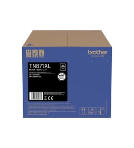 Brother TN871XLBK Ekstra Yüksek Kapasiteli Siyah Orijinal Lazer Toner (Yaklaşık 12.000 Sayfa)