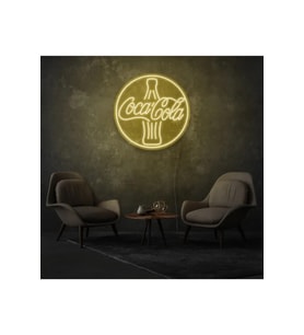 Coca Cola Yazılı ve Şekilli Neon Tabela