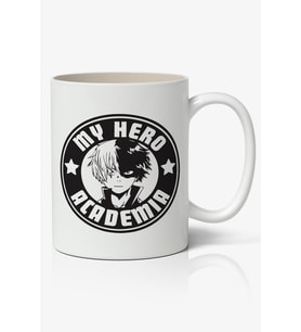 My Hero Academia Logo Anime Temalı Beyaz Kupa Bardak Sevgiliye Arkadaşa Hediye