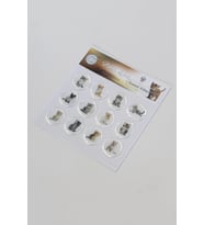Mühürcüm 12 Adet Hazır Kendinden Yapışkanlı Gelin Damat Davetiye Sticker Mühür KYSM115