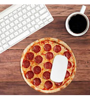Mustard Pizza Mouse Pad