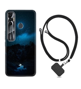 Tecno Spark 6 6 Go 8C 8 Pro 7 7 Pro Kılıf Boyun Askılı Silikon Gece 1633