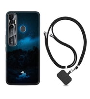Tecno Spark 6 6 Go 8C 8 Pro 7 7 Pro Kılıf Boyun Askılı Silikon Gece 1633