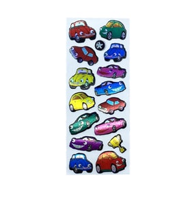 Sticker Kabartmalı Stiker Defter, Planlayıcı Etiket Araba (cb269) 16x7 cm