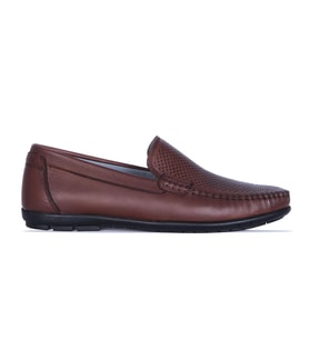 Balayk 023 Lz Deri Erkek Loafer Ayakkabı (Kahverengi)