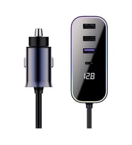 Cosmostech Araba Çakmak Şarj Cihazı 105W 4 Portlu Süper Hızlı Fast Car Charger, Type-C - 3 USB