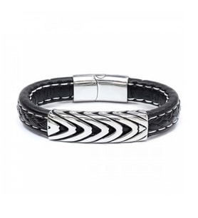 Moncuk Design Çelik Ve Deri Bileklik 33511B2D20