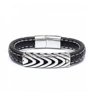 Moncuk Design Çelik Ve Deri Bileklik 33511B2D20