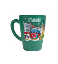 İstanbul Temalı Cam Kupa Bardak