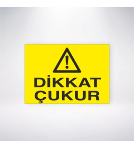 Dikkat Çukur 21x28 Arkası Yapışkanlı Levha