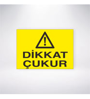 Dikkat Çukur 21x28 Arkası Yapışkanlı Levha