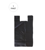 Siyah Hışır Atlet Poşet Mini Boy 22x31 cm 1 Paket Takriben 500 Adet