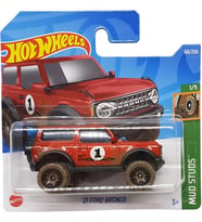 Hot Wheels - ´21 Ford Bronco - Mud Studs 1/5 - Hcw91 - Short Card - Arazi Aracı - Kırmızı - Mattel 2 (Çok Renkli)