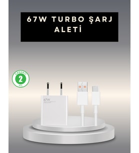 67 Watt Type C Şarj Adaptörü Poco X3 X4 X5 Pro Uyumlu